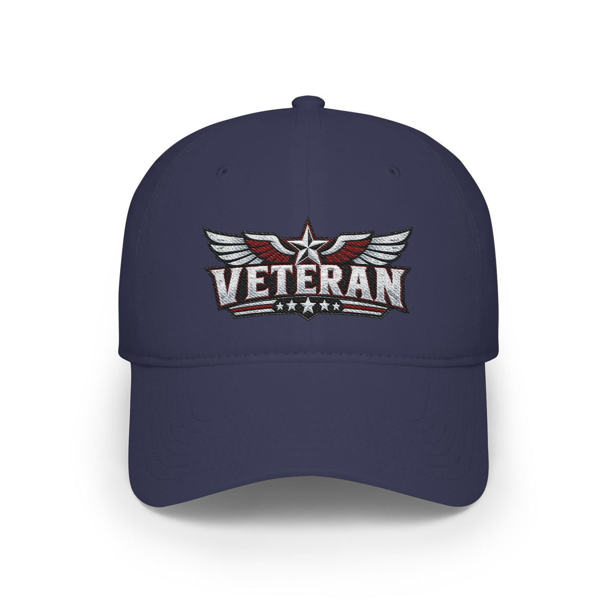 Veteran Embroidered Cap — Low Profile Patriotic Baseball Hat