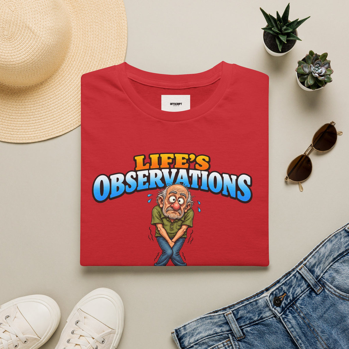Life's Observations Funny Graphic Tee — Toilet Humor Bathroom Joke T-Shirt