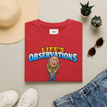 Life's Observations Funny Graphic Tee — Toilet Humor Bathroom Joke T-Shirt
