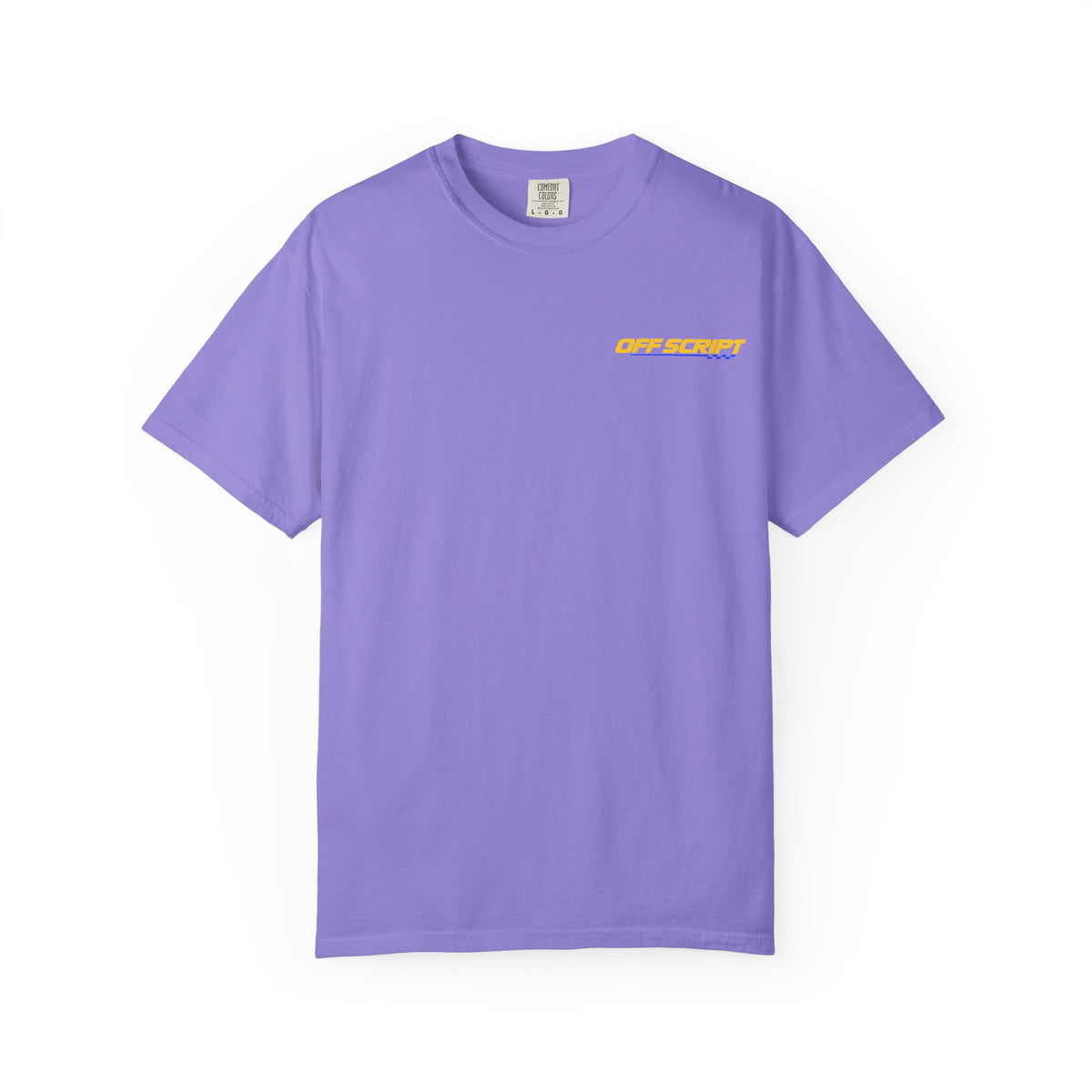 T-Shirt — Off Script Vinyl Graphic Tee: "Make Your Own Plans" Retro Racing Design