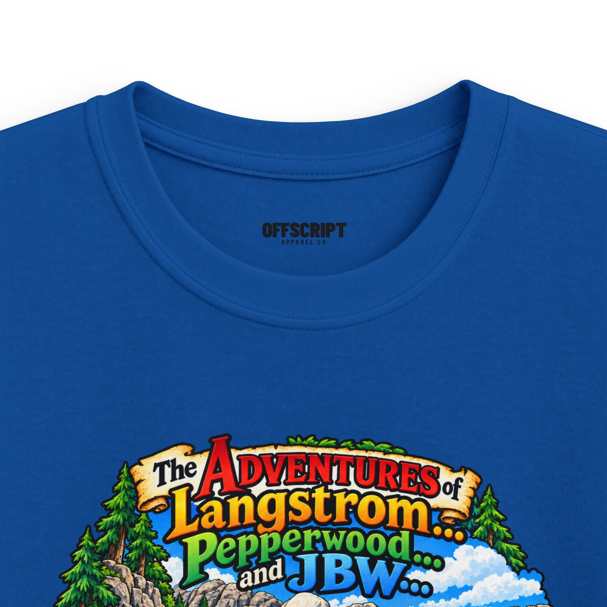 Kids Tee — Adventure of Langstrom Pepperwood Club Vintage Camp Graphic