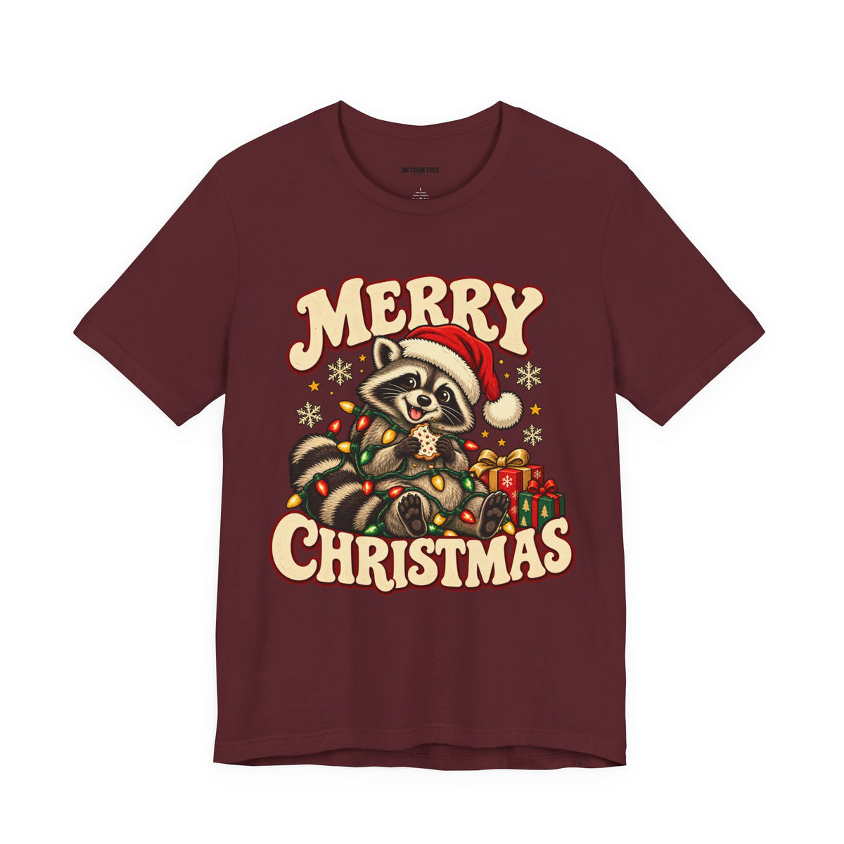 Merry Christmas Raccoon Tee