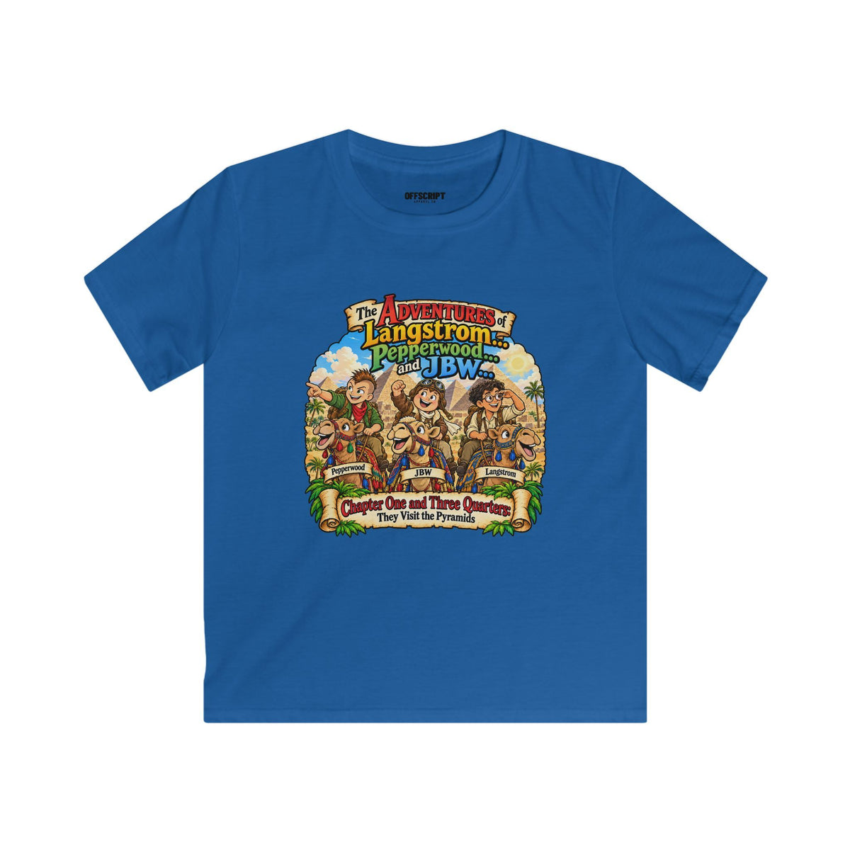 Kids Adventure T‑Shirt — "The Adventures of Langstrom & Pepperwood" Fantasy Design