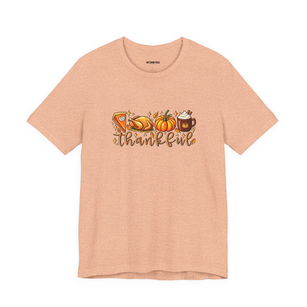 Thankful Harvest Tee — Thanksgiving Pumpkin & Pie Fall Shirt