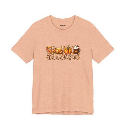 Thankful Harvest Tee — Thanksgiving Pumpkin & Pie Fall Shirt