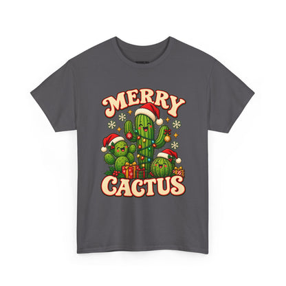 Merry Cactus Christmas Tee — Festive Holiday Cactus Shirt