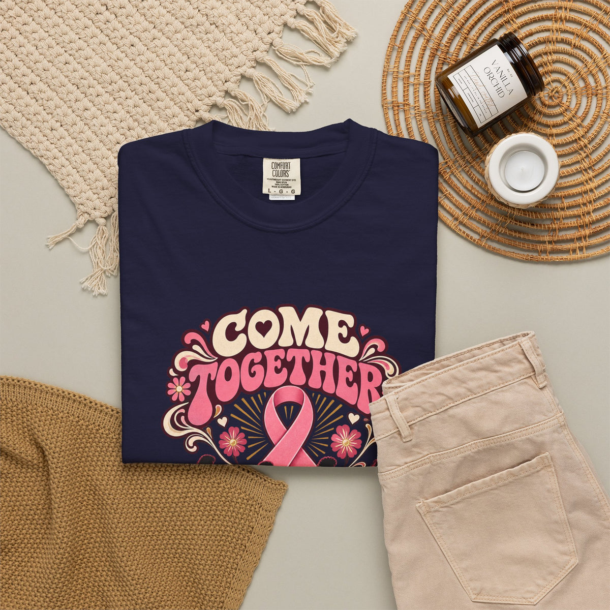 Breast Cancer Awareness 'Come Together for a Cure' T-Shirt