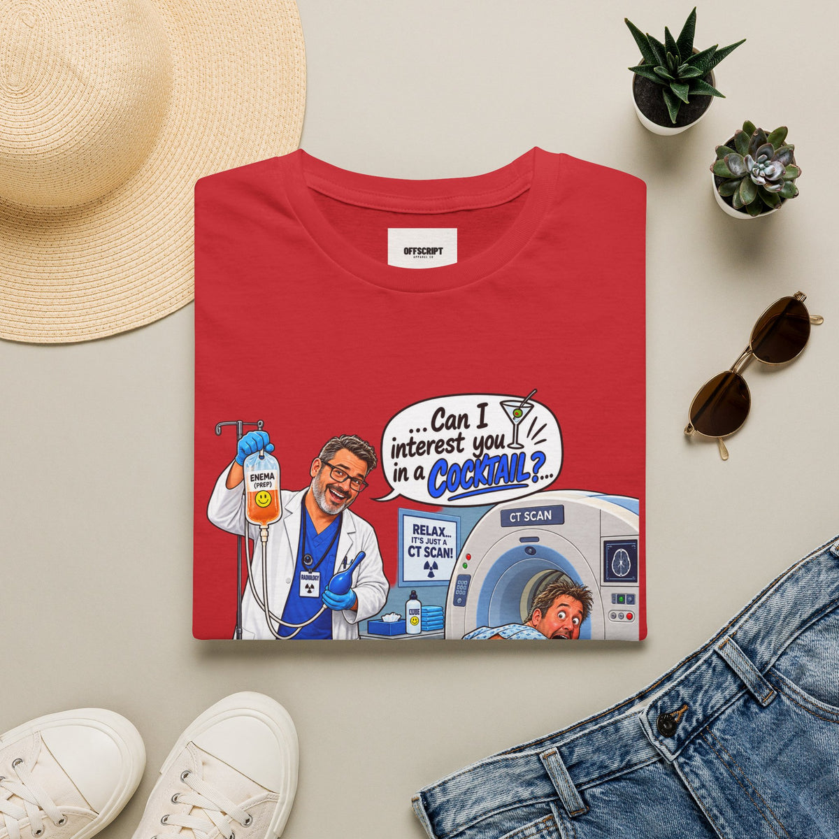 CT Tech T-Shirt — Funny ‘Can I Interest You in a Cocktail?’ Radiology Shirt