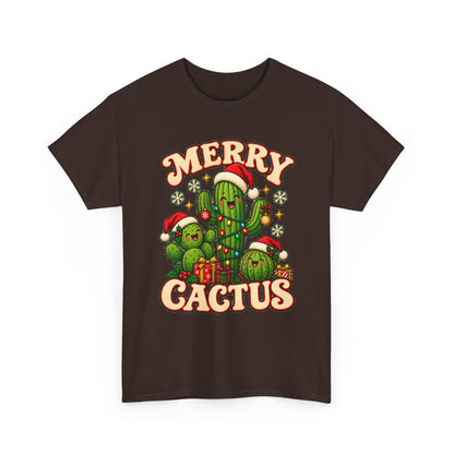 Merry Cactus Christmas Tee — Festive Holiday Cactus Shirt