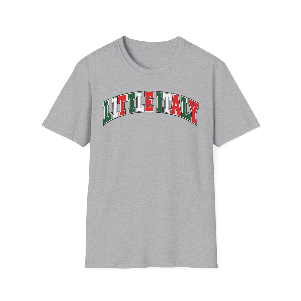Little Italy T‑Shirt — Italian Flag Arch Graphic Tee