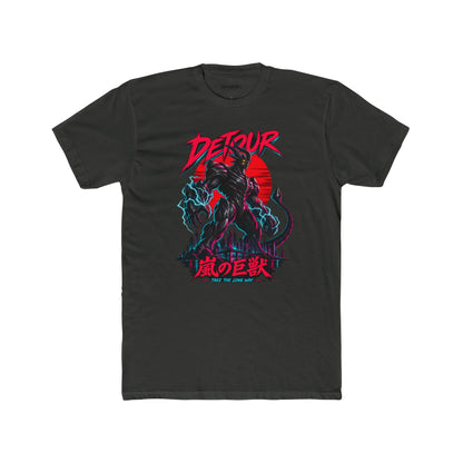 Detour Kaiju Graphic Tee — Retro Monster Shirt with Japanese Text