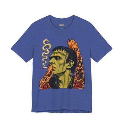 Vintage Frankenstein Smoking Monster T-Shirt