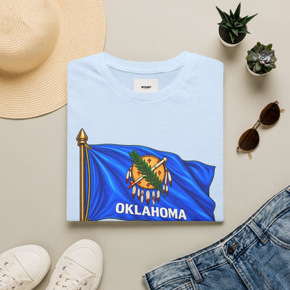 Oklahoma Flag T-Shirt — State Pride Tee with 'Oklahoma' & Seal