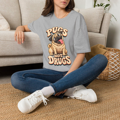 Pugs Not Drugs Funny Pug T-Shirt
