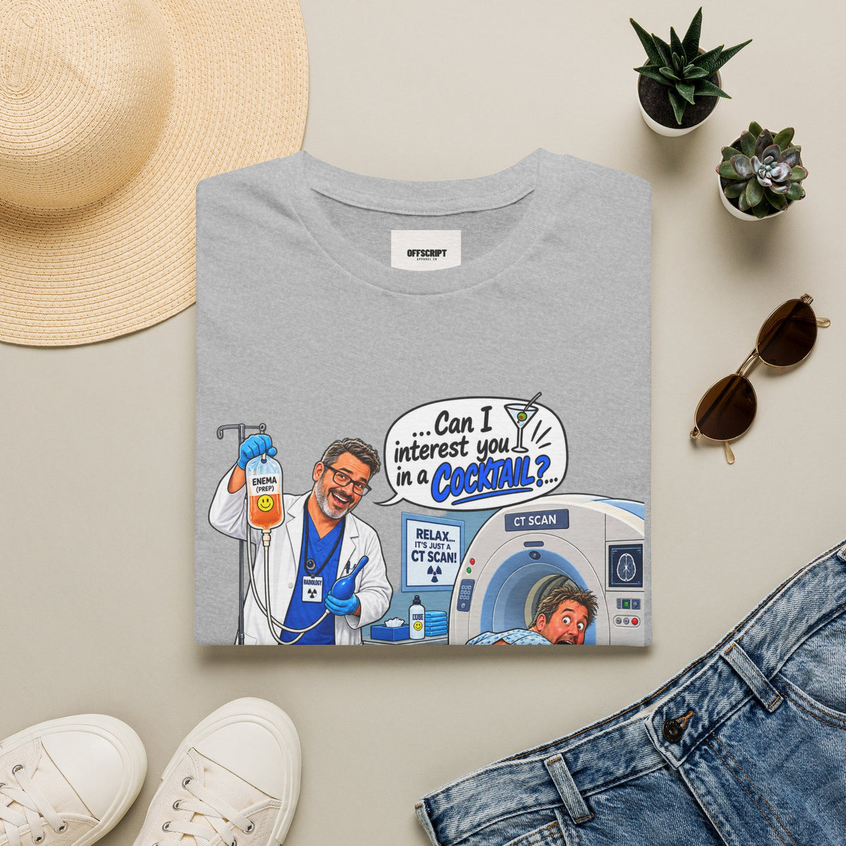 CT Tech T-Shirt — Funny ‘Can I Interest You in a Cocktail?’ Radiology Shirt