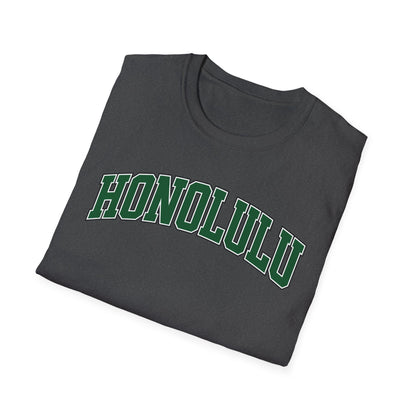 Honolulu Arch Logo T-Shirt — Vintage Collegiate Hawaii Tee