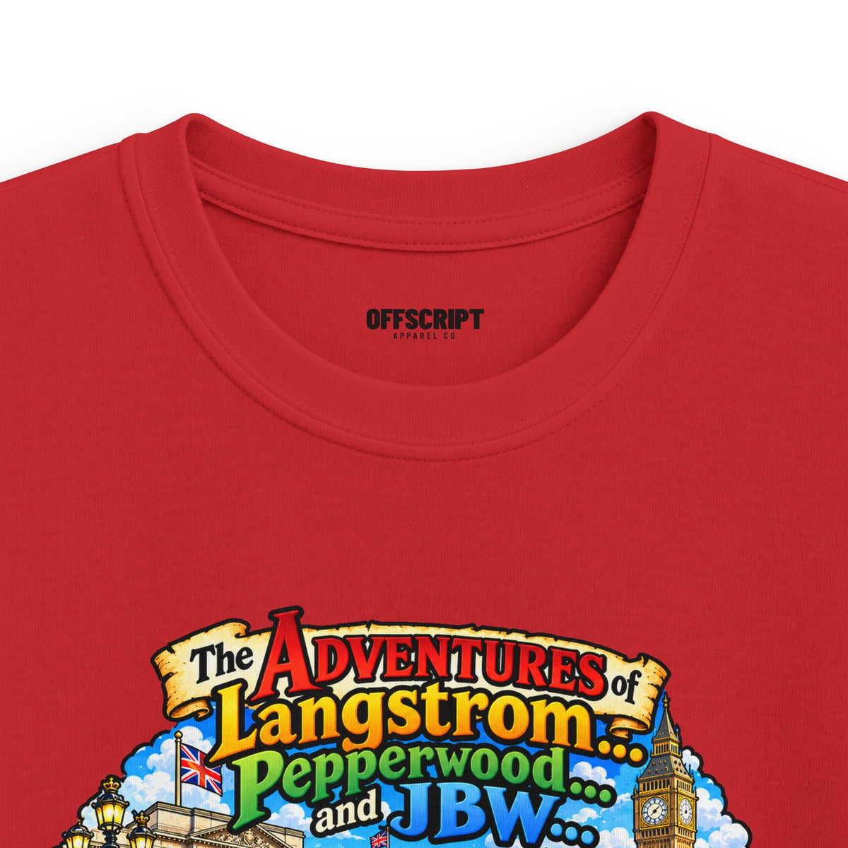Kids T‑Shirt — 'The Adventures of Langstrom & Pepperwood' Vintage Storybook Design