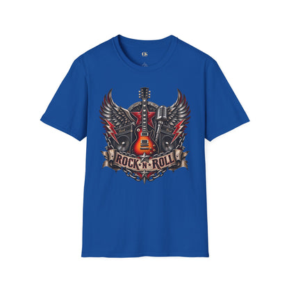 Rock 'n' Roll Guitar Wings T-Shirt — Vintage Electric Guitar Music Tee
