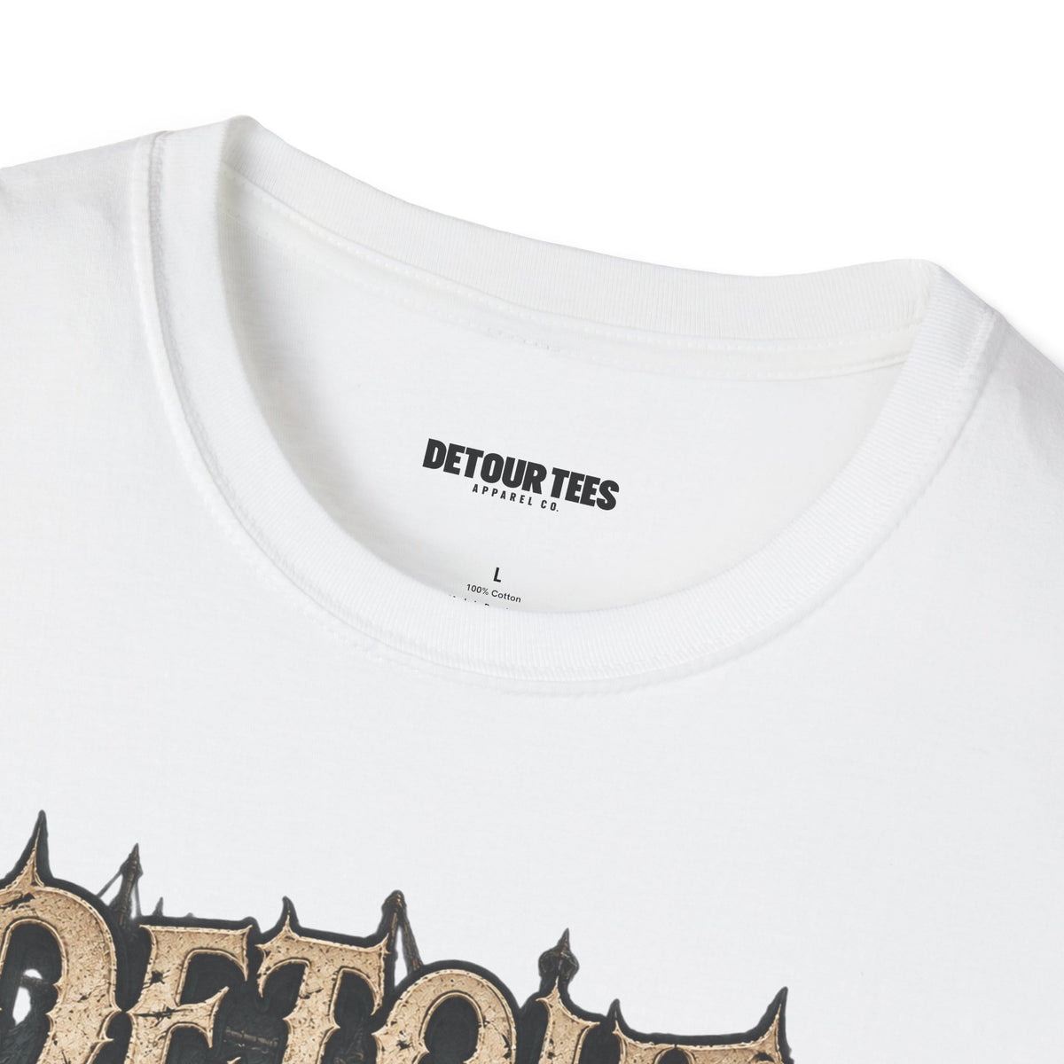 Detour Skull T-Shirt — "Take the Long Way" Vintage Biker Graphic Tee