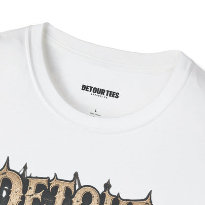 Detour Skull T-Shirt — "Take the Long Way" Vintage Biker Graphic Tee