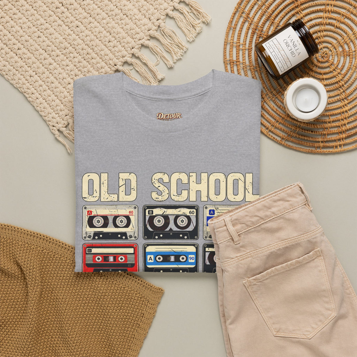Old School Playlist Cassette Tape T-Shirt