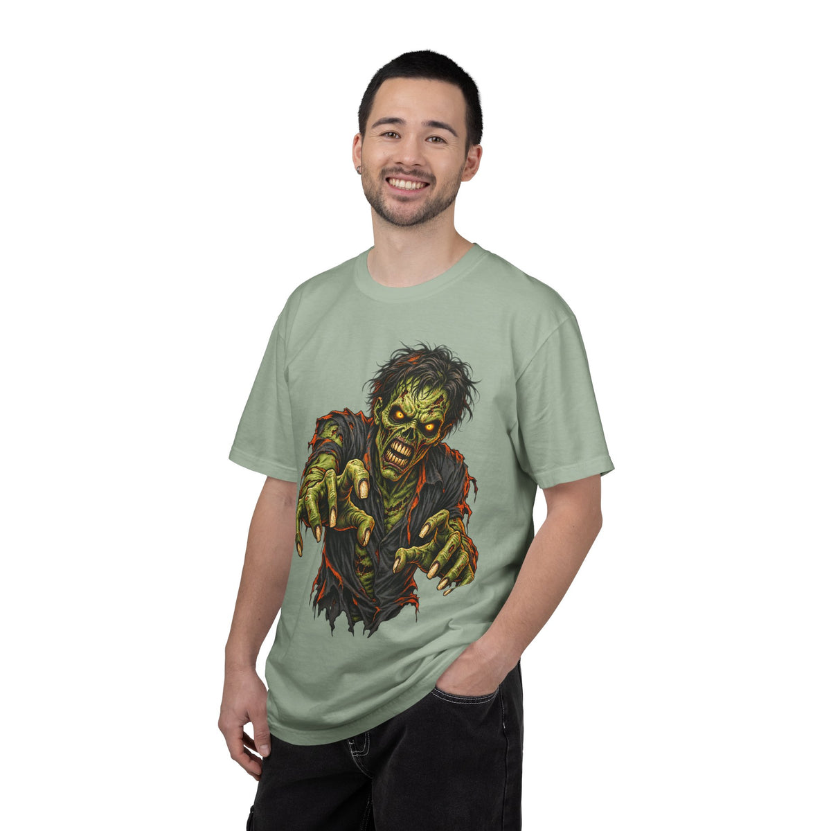 Zombie Attack T‑Shirt — Graphic Horror Tee for Halloween & Horror Fans