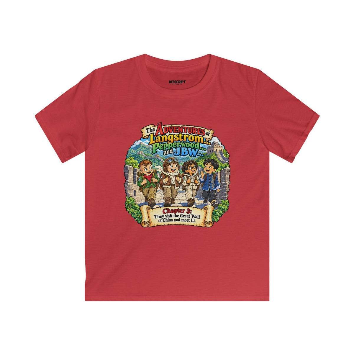 Kids Tee — 'The Adventures of Langstrom & Pepperwood' Storybook Graphic