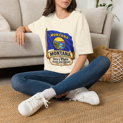 Montana Flag T-Shirt — State Seal "Oro y Plata (Gold and Silver)" Graphic Tee