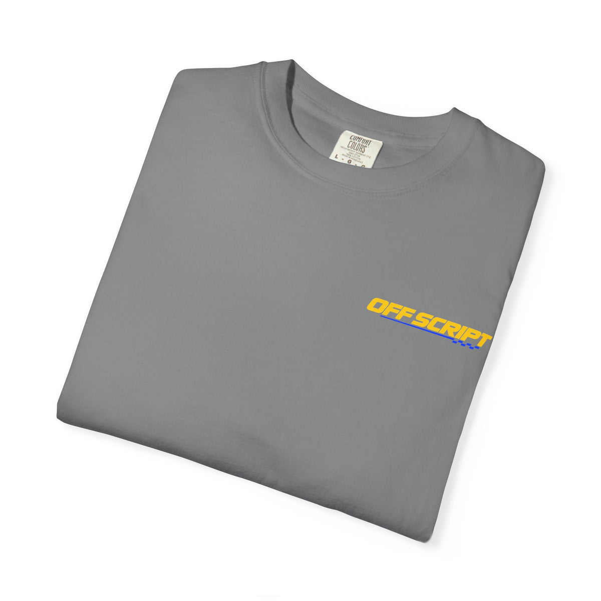 T-Shirt — Off Script Vinyl Graphic Tee: "Make Your Own Plans" Retro Racing Design