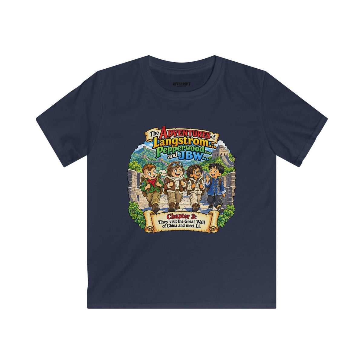 Kids Tee — 'The Adventures of Langstrom & Pepperwood' Storybook Graphic