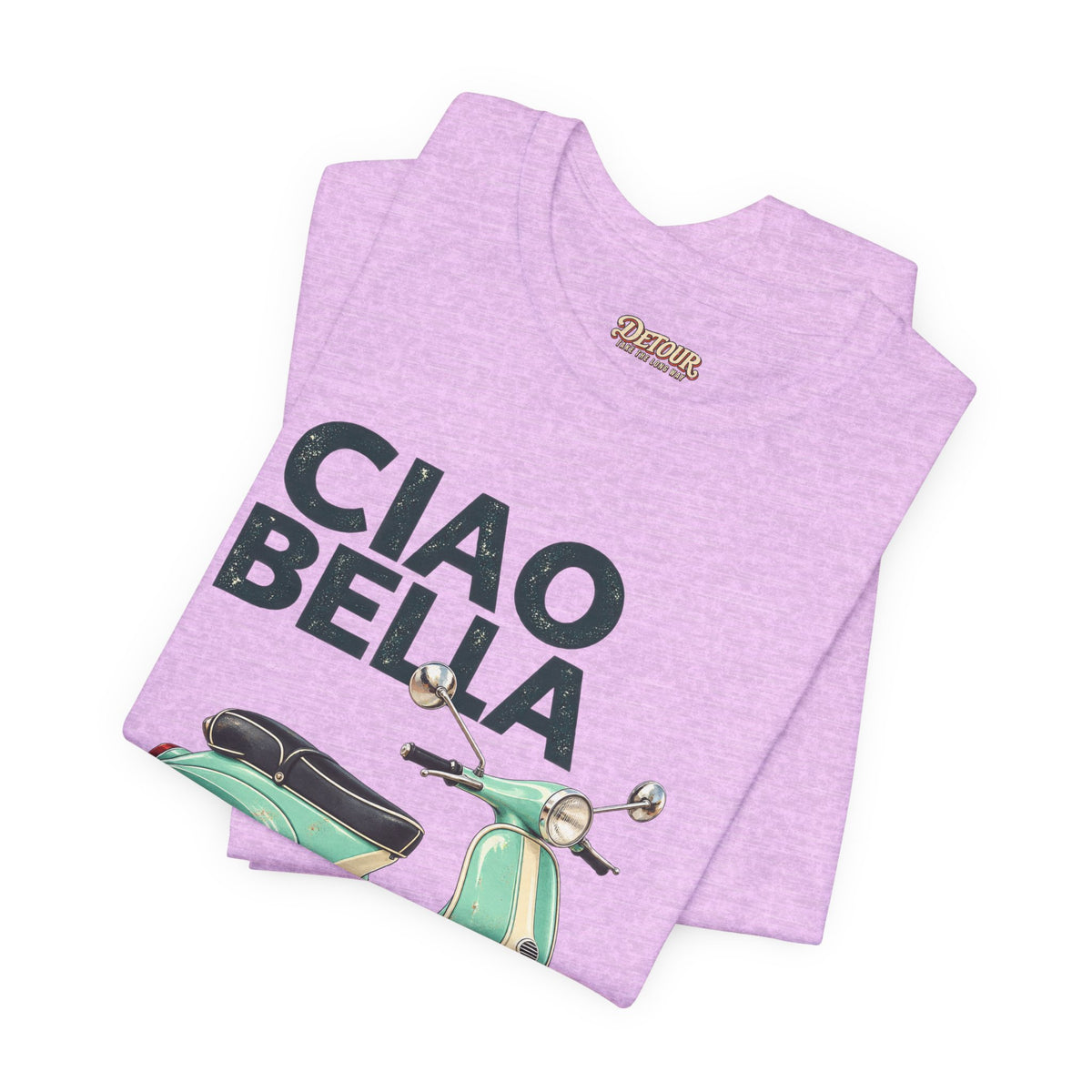 Ciao Bella Vespa Scooter Graphic T-Shirt