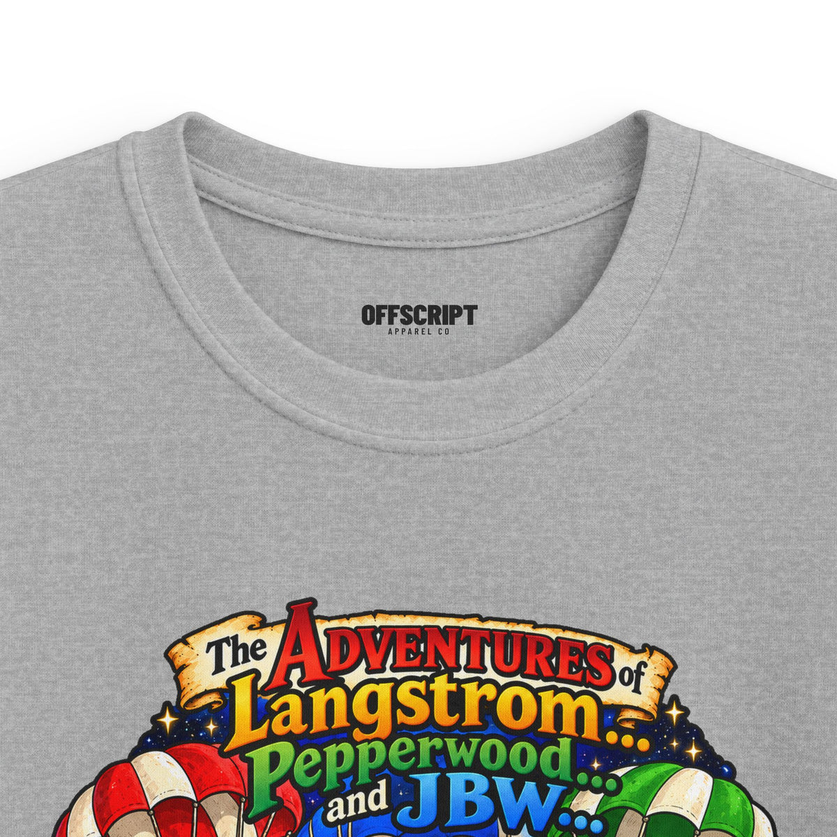 Kids Tee — The Adventures of Langstrom, Pepperwood & JBW: Chapter 2 "This Was The Moon"