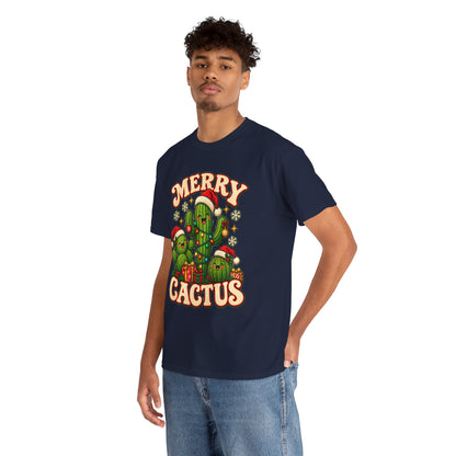 Merry Cactus Christmas Tee — Festive Holiday Cactus Shirt