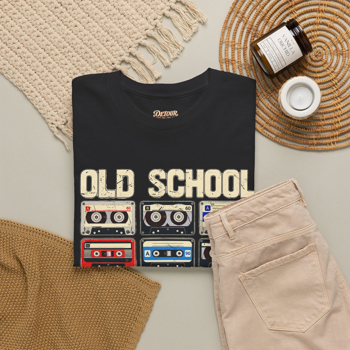 Old School Playlist Cassette Tape T-Shirt