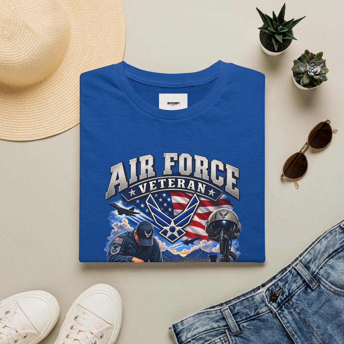 Air Force Veteran T-Shirt — Proudly Served Military Graphic Tee