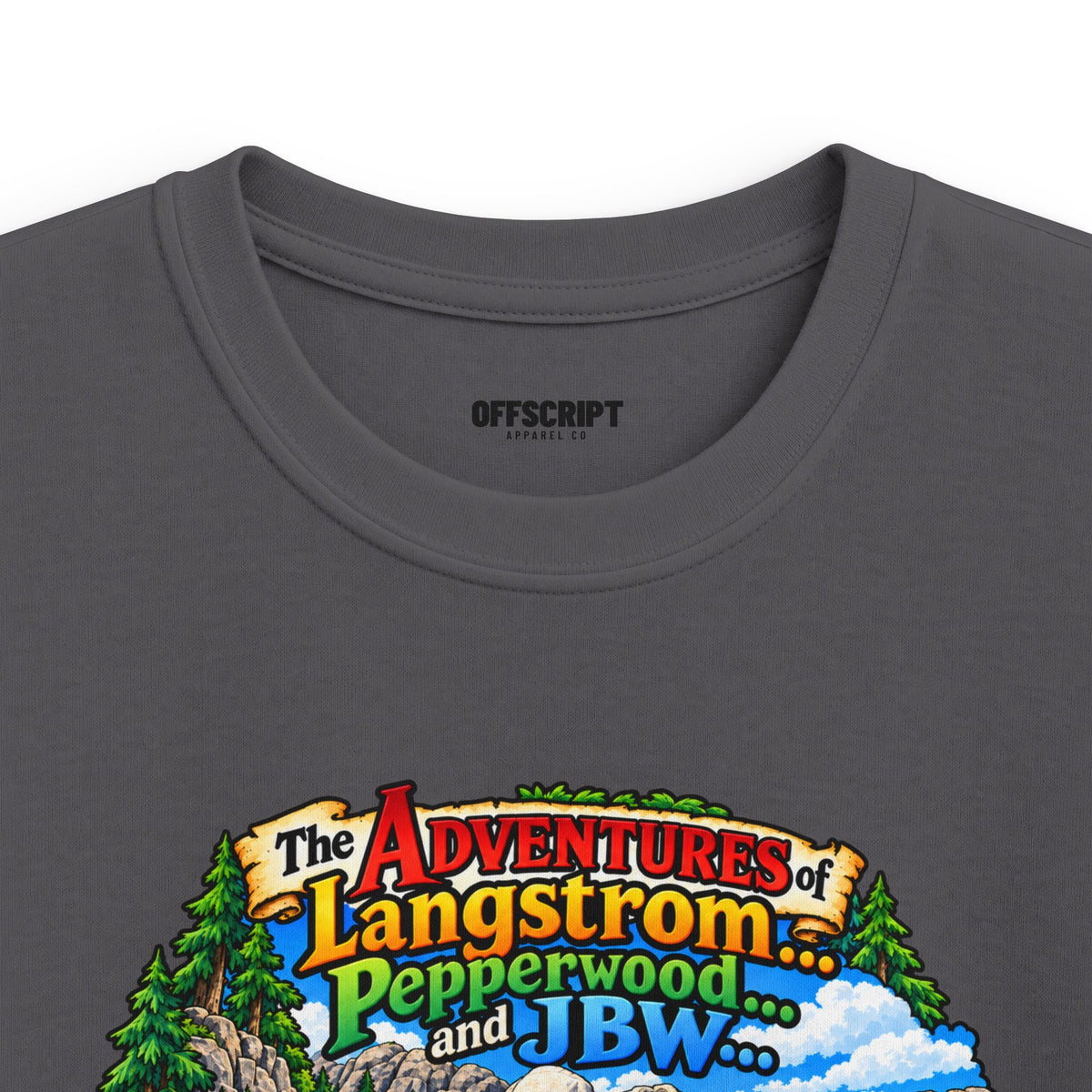 Kids Tee — Adventure of Langstrom Pepperwood Club Vintage Camp Graphic