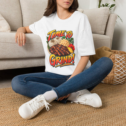 Time To Grind T-Shirt — Hawaiian Plate BBQ Graphic Tee
