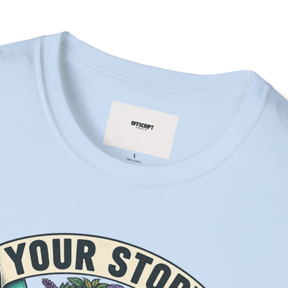 'Your Story Isn't Over' Floral T-Shirt — Inspirational Mental Health Tee
