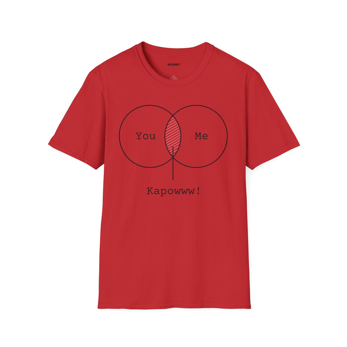 You + Me Venn Diagram T-Shirt — "Kapowww!" Graphic Tee
