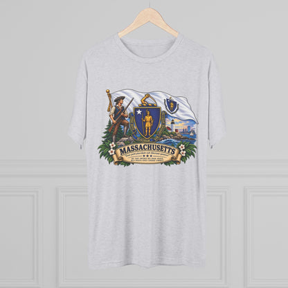 Massachusetts State Flag T‑Shirt — Vintage Coat of Arms Tee