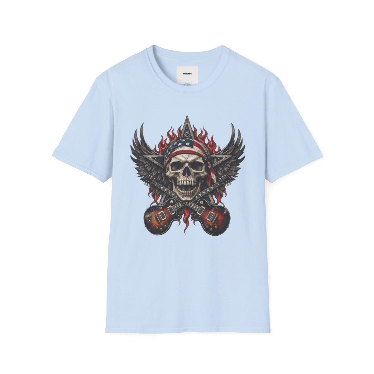 Skull & Wings T‑Shirt — American Rebel Rocker Graphic Tee