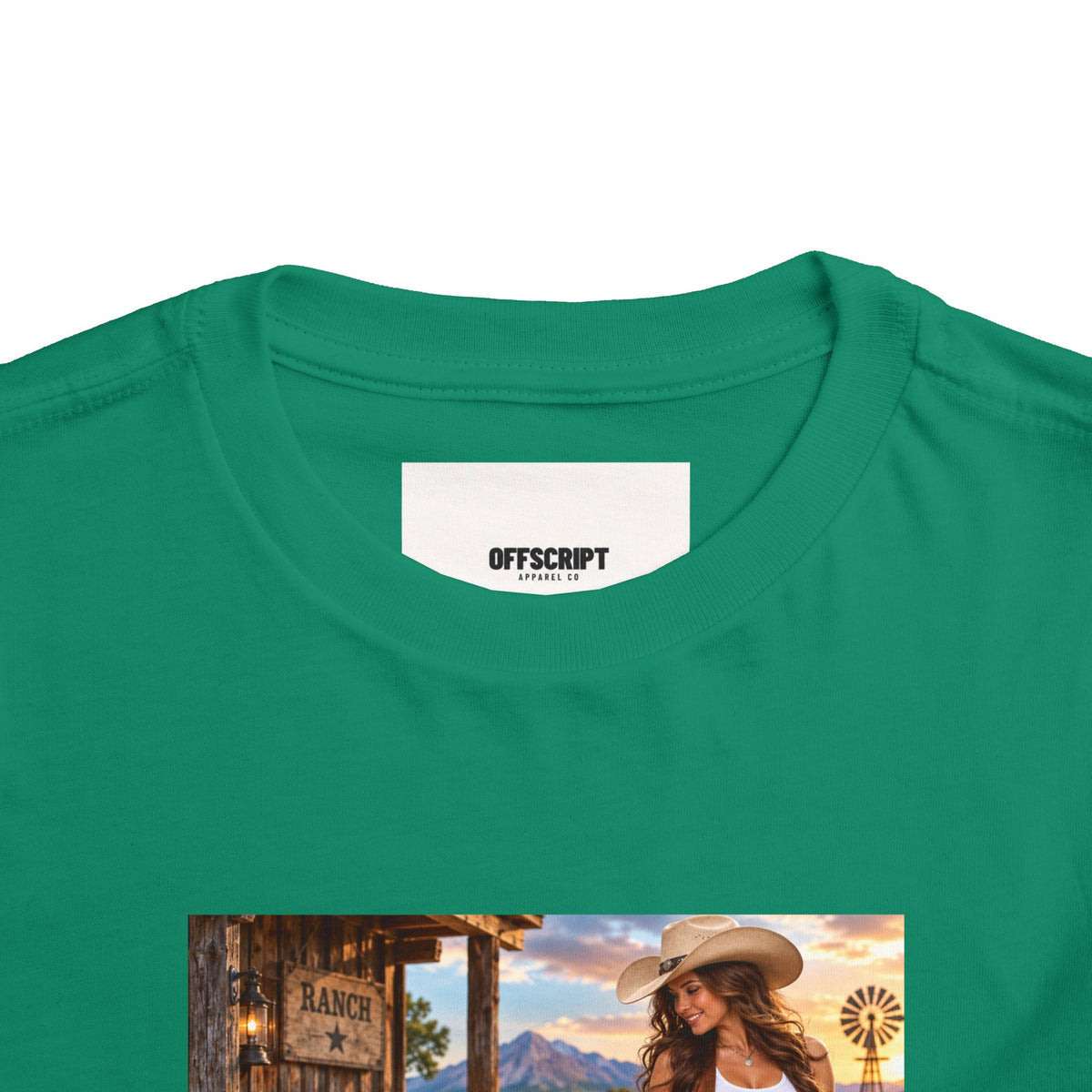 Toddler Tee — "Howdy Ma'am" Cowgirl Graphic Kids Shirt