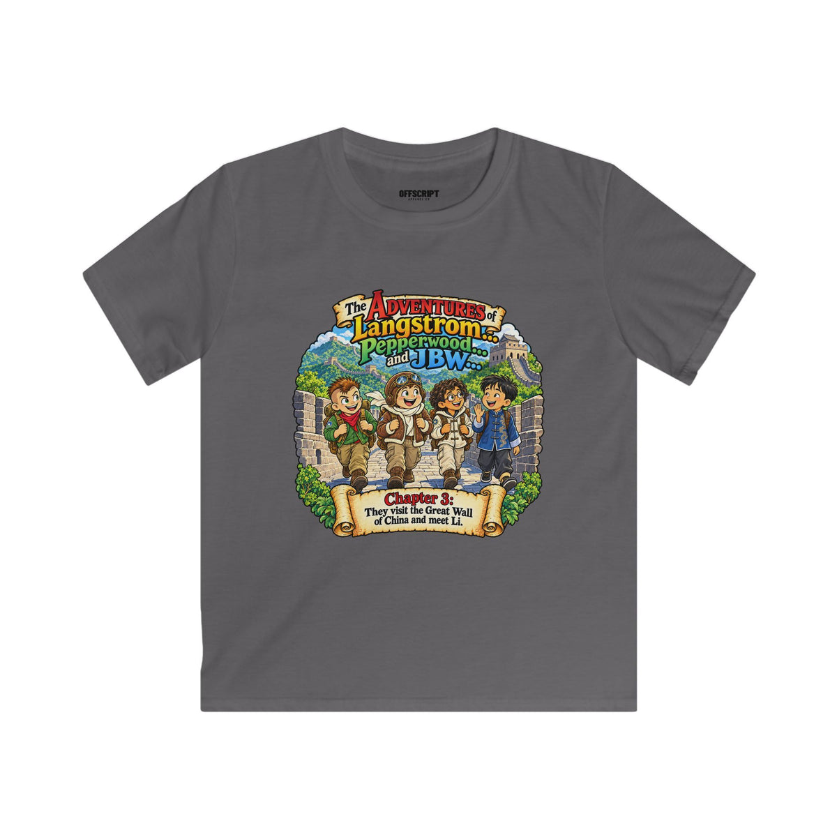 Kids Tee — 'The Adventures of Langstrom & Pepperwood' Storybook Graphic