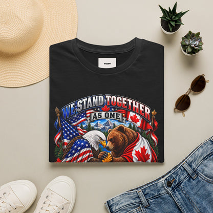Patriotic "We Stand Together As One" T-Shirt