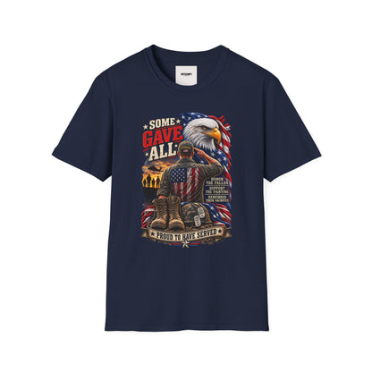 Some Gave All Eagle T-Shirt — Veteran Memorial Patriot Tee
