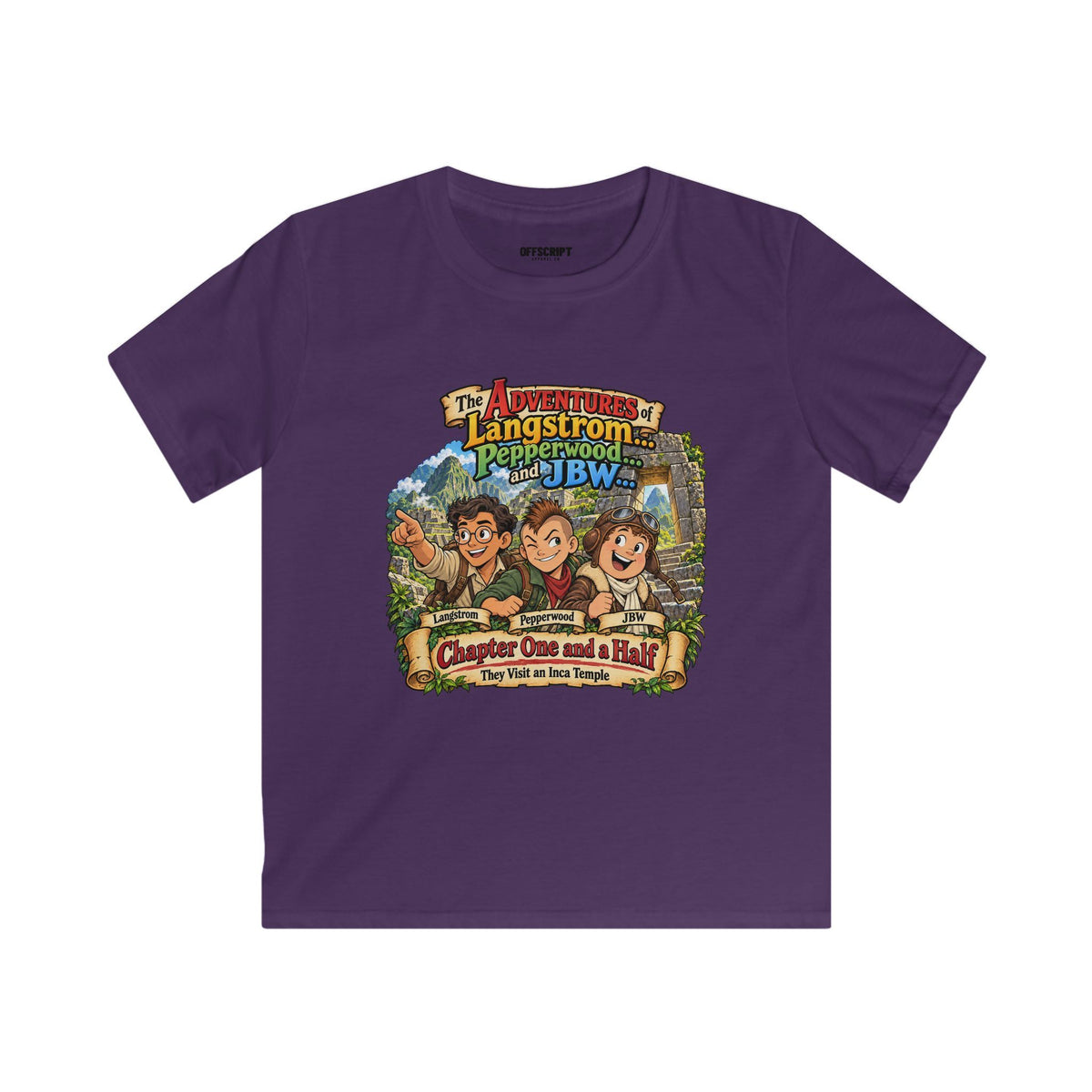 Kids Tee — "The Adventures of Langstrom, Pepperworth & JBW" Chapter One and a Half Illustration