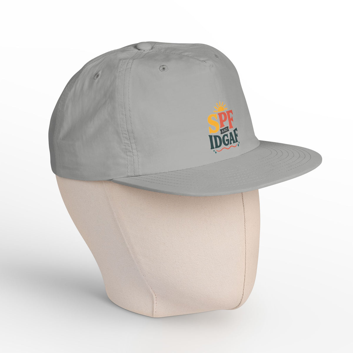 SPF IDGAF Surf Cap | Retro Sun Typography Hat