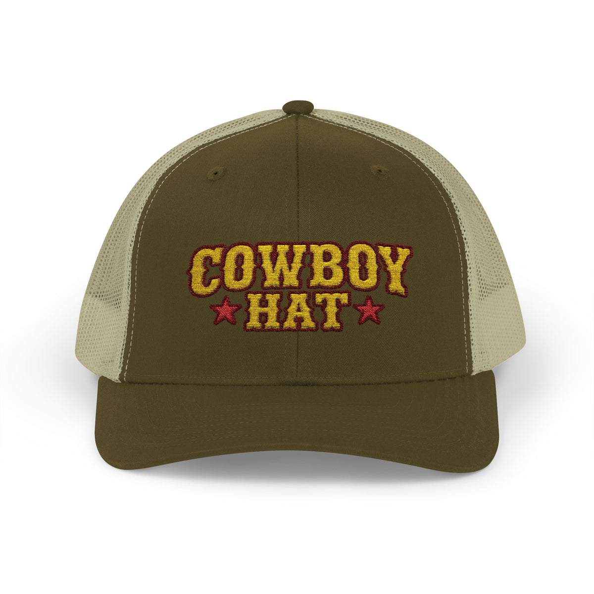 Cowboy Hat Snapback Trucker Cap – Western Rodeo Mesh Back Hat