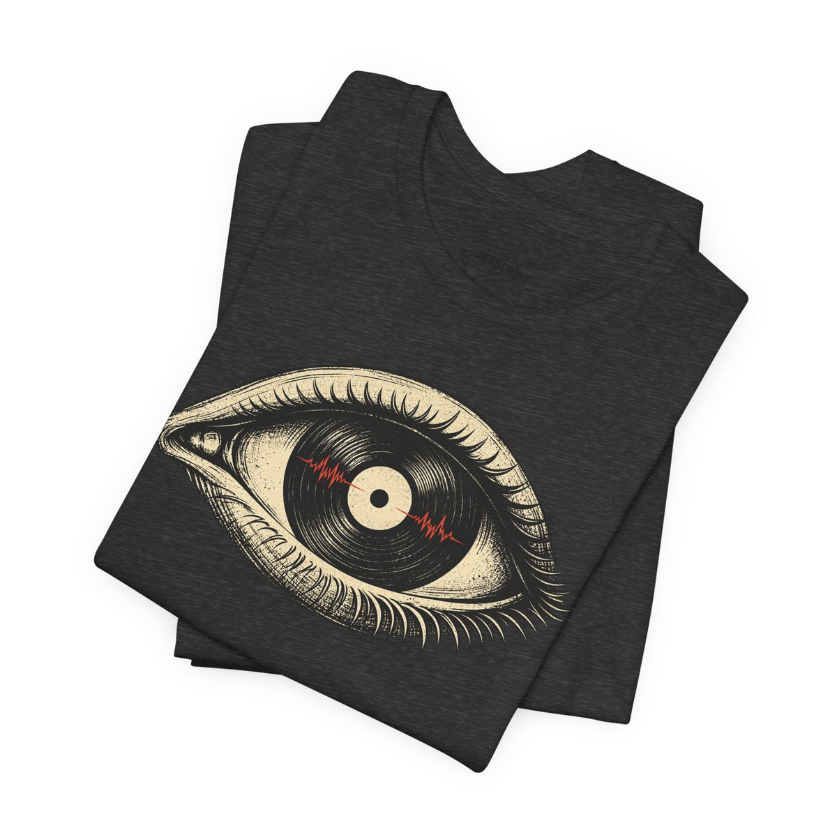 Graphic Tee — Vintage Vinyl Eye Illustration T‑Shirt