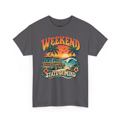 Weekend State of Mind Tee – Retro Surf Van Sunset T-Shirt